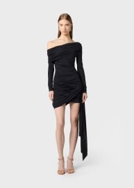 One-shoulder Dress With Drapes And Sash Blumarine at Blumarine