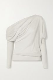 One-shoulder cashmere and silk-blend sweater at Net a Porter