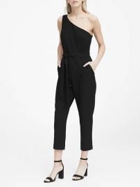 One shoulder jumpsuit at Banana Republic