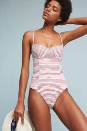 Onia Jemalyn Striped One-Piece Swimsuit at Anthropologie