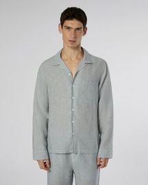 Onia LINEN HOME LONG SLEEVE CAMP SHIRT at Nordstrom