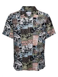 Only & Sons Cartoon-Print Short-Sleeve Shirt at The Bay