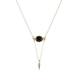 Onyx Point Necklace at Peggi Li