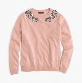 Opal-embellished Sweater at J.Crew