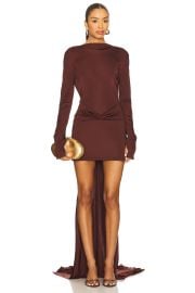 Open Back Long Sleeve Mini Dress at Revolve