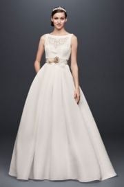 Open Back Wedding Dress with Beading and Pockets Davidx27s Bridal at Davids Bridal