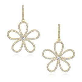 Open Daisy Earrings  at Jennifer Miller Jewelry