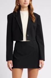 Open Edit Crop Blazer at Nordstrom