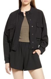 Open Edit Crop Utility Jacket at Nordstrom