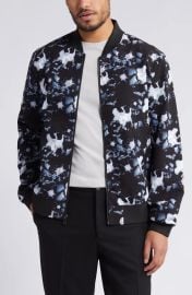 Open Edit Floral Bomber Jacket at Nordstrom