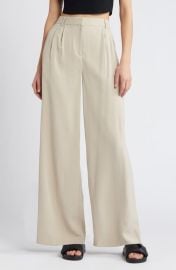 Open Edit High Waist Wide Leg Trousers at Nordstrom