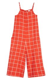 Open Edit Kids Printed Wide Leg Organic Cotton Jumpsuit at Nordstrom