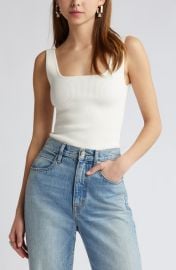 Open Edit Luxe Sculpt Tank at Nordstrom