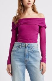 Open Edit Off the Shoulder Knit Top at Nordstrom