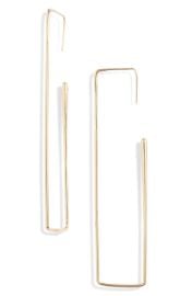 Open Edit Rectangular Hoop Earrings at Nordstrom