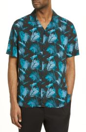 Open Edit Relaxed Fit Short Sleeve Camp Shirt at Nordstrom