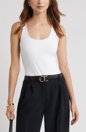 Open Edit Scoop Neck Bodysuit at Nordstrom