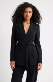 Open Edit The Curator Tie Waist Blazer at Nordstrom