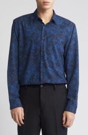 Open Edit Trim Fit Button-Up Shirt at Nordstrom