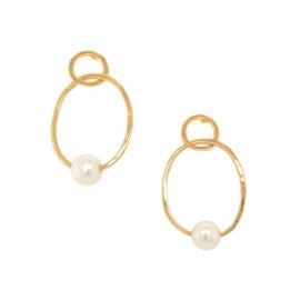 Open Pearl Earrings by Jennifer Miller at Jennifer Miller