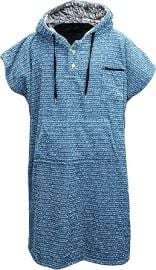 Open Road Goods Surf Poncho/Adult Hooded Towel/Wetsuit Changing Robe - Charcoal Black/Indigo Blue; Saves a Sea Turtle's Life at Amazon