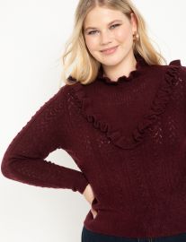 Open Stitch Sweater at Eloquii