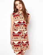 Open back geo print dress by Vena Cava at Asos