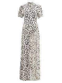 Open-back leopard-print crepe maxi dress at Matches