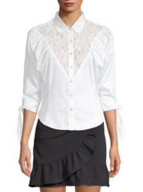 Opening Ceremony - Lace Button-Front Blouse at Saks Fifth Avenue