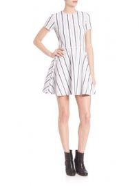 Opening Ceremony - Striped Fit- -Flare Dress at Saks Off 5th