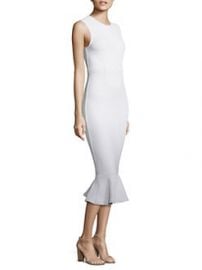 WornOnTV: Maria’s white textured ruffle-hem dress on E! News | Maria ...