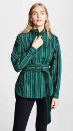 Opening Ceremony Stripe Belted Long Sleeve Top at Shopbop