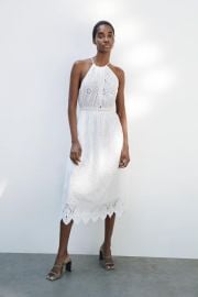 Openwork Embroidered Dress at Zara