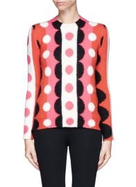 Optic Floral Wool Sweater at Lane Crawford