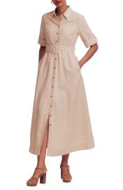 Ora Linen Blend Shirt Dress at Nordstrom