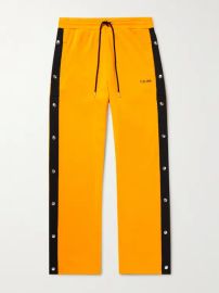 Orange Button-Detailed Striped Jersey Track Pants CELINE HOMME MR PORTER at Mr Porter