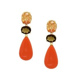 Orange Drop Earrings Jennifer Miller Jewelry at Jennifer Miller