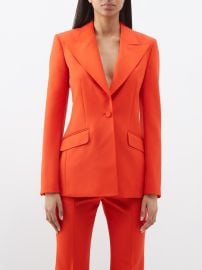 Orange Leiva Sportswear-wool blazer Gabriela Hearst FASHION US at Matches