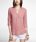 Orange Portofino Shirt at Express