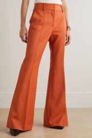 Orange Rhein wool-blend flared pants GABRIELA HEARST NET-A-PORTER at Net a Porter