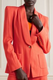 Orange Stretch-wool crepe blazer  SERGIO HUDSON  NET-A-PORTER at Net a Porter