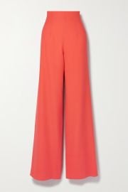 Orange Stretch-wool crepe wide-leg pants SERGIO HUDSON NET-A-PORTER at Net a Porter