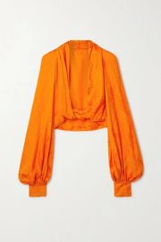 Orange Twist Top at Net a Porter