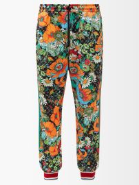 Orange X The North Face floral-print jersey track pants  Gucci  FASHION US at Matches