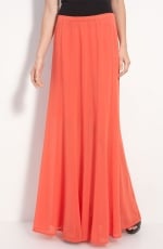 Orange maxi skirt by Hinge at Nordstrom at Nordstrom