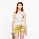 Orange printed shorts at J. Crew