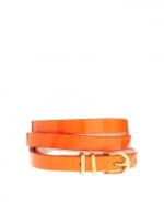 Orange skinny belt at Asos