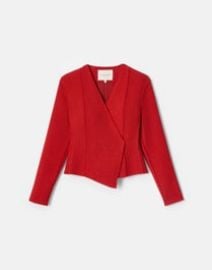 Organic Cotton Dobby Asymmetric Fitted Jacket Lafayette 148 New York at Lafayette 148 New York