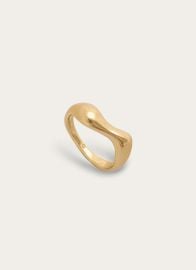 Organic minimalist ring Sustainable jewelry AEREA STUDIO at Aerea Studio