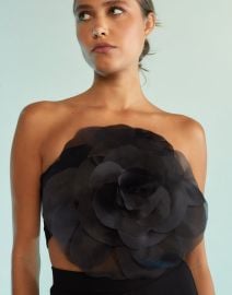 Organza Flower Bandeau Top Cynthia Rowley at Cynthia Rowley